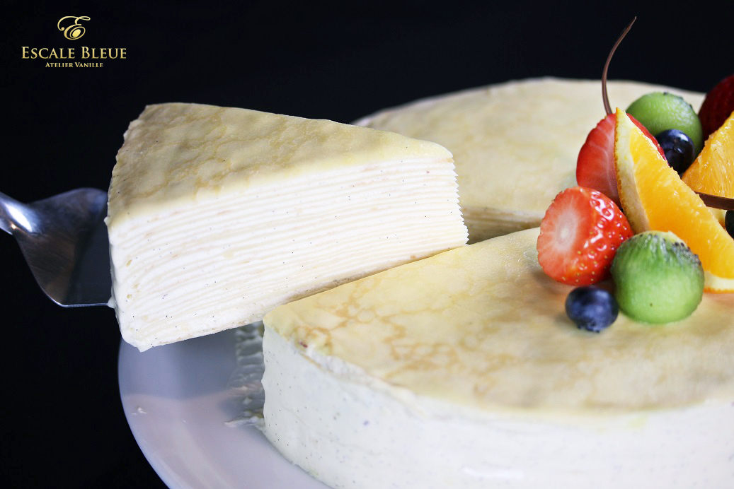 Crepe Cake Vanille Bleue — vue face