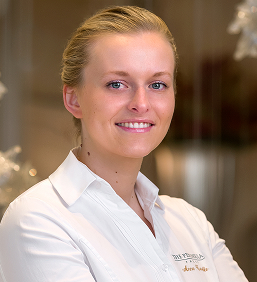 Anne Coruble, chef pâtissière du Peninsula Paris