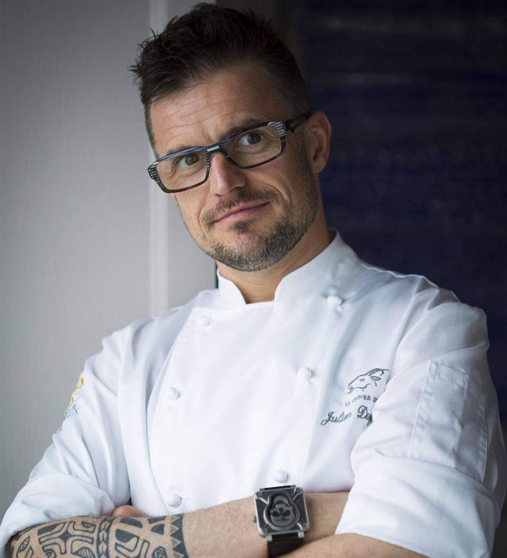 Julien Dugourd, chef pâtissier de La Chèvre d'Or