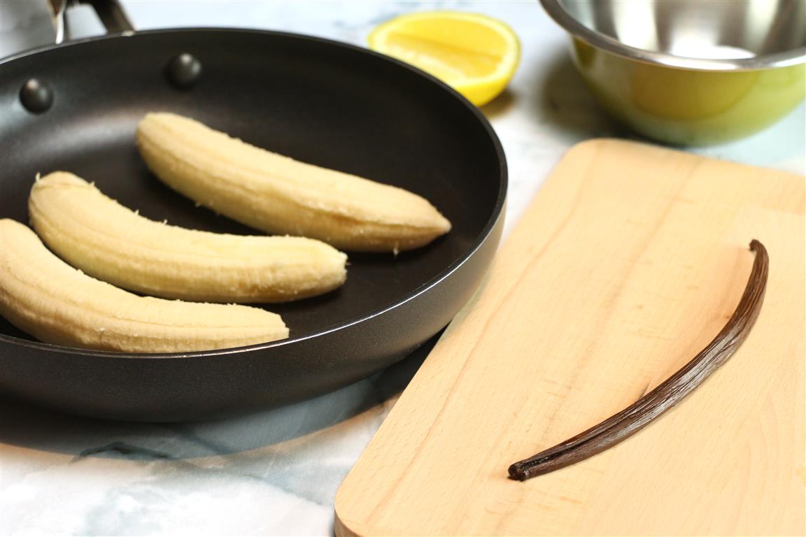 Compote banane — cuisson avec Vanille Bleue