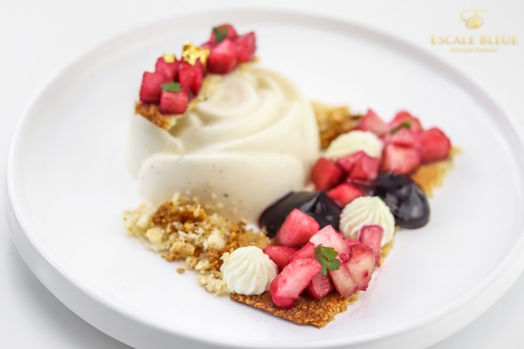 Panna Cotta Pêche Vanille Bleue
