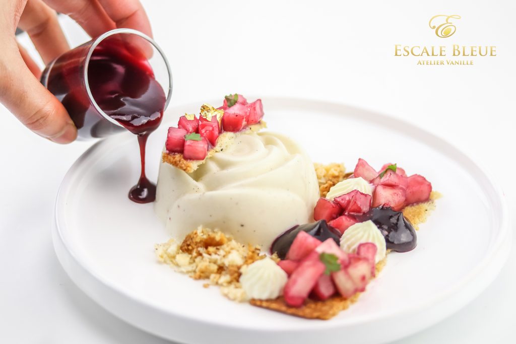 Panna Cotta Pêche Vanille Bleue