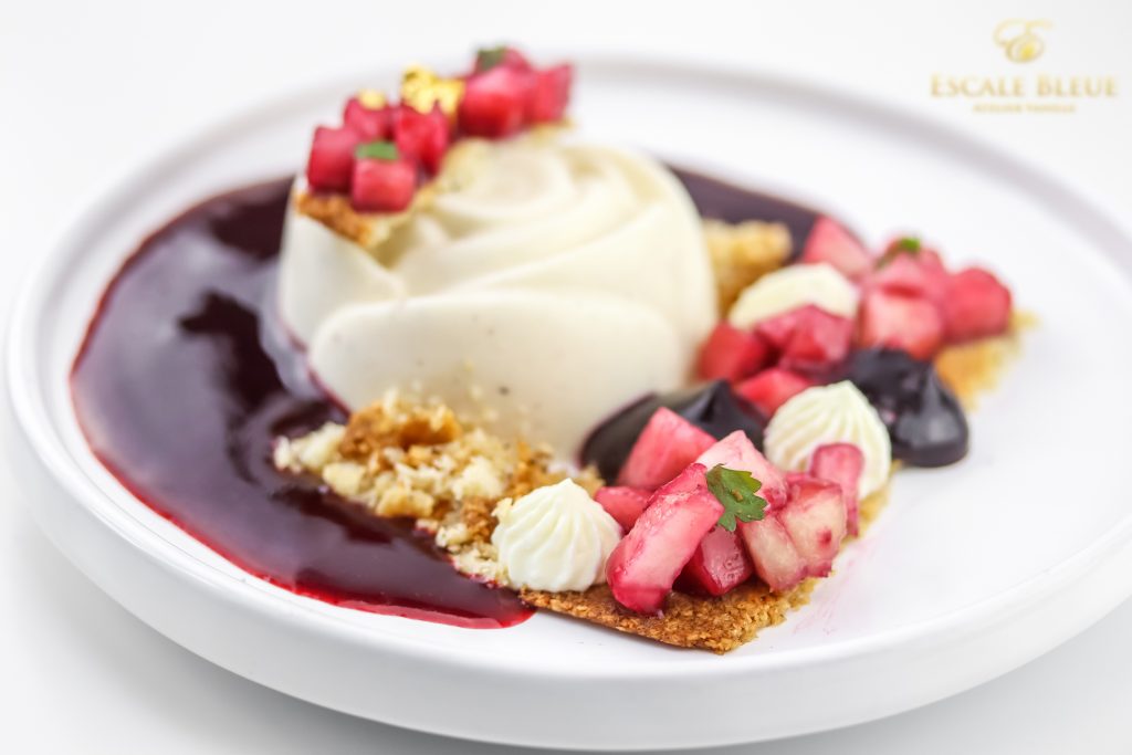Panna Cotta Pêche Vanille Bleue